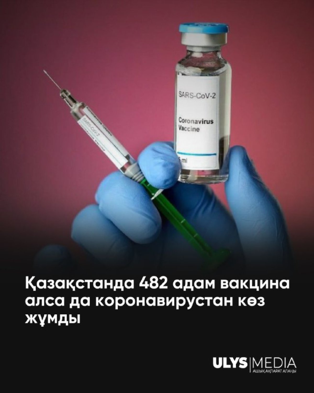 Елімізде коронавирусқа қарсы вакцина алған 482 адам көз жұмды