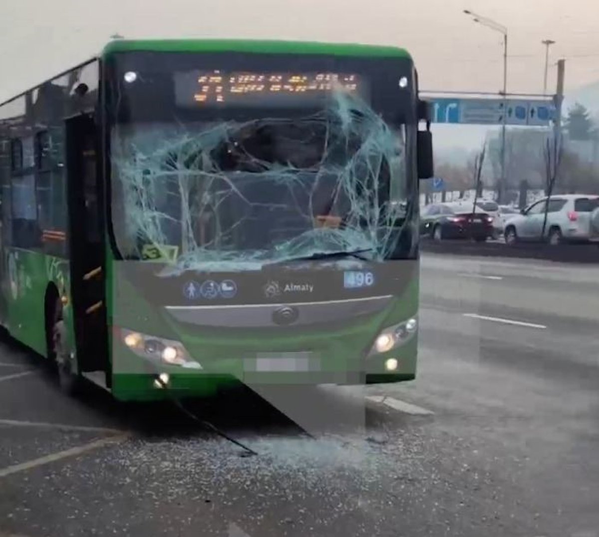 Алматыда екі автобус соқтығысты