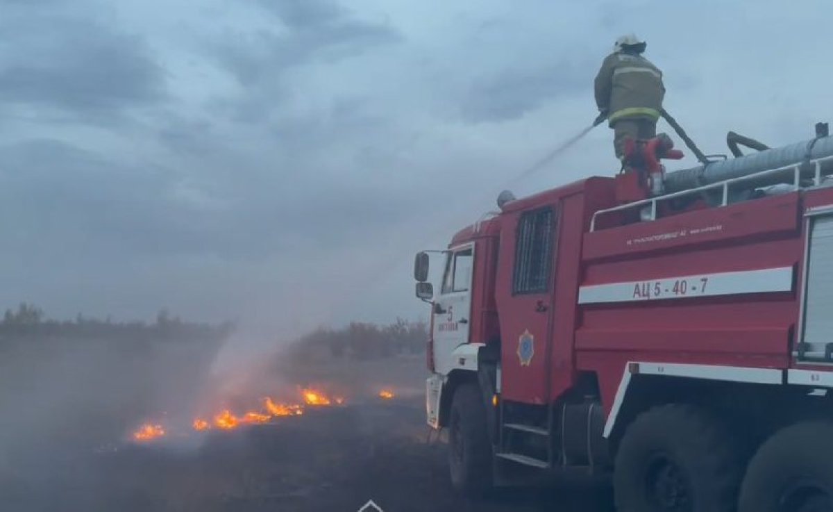Қостанай облысында дала өрті 10 мың гектарға өршіп кете жаздады