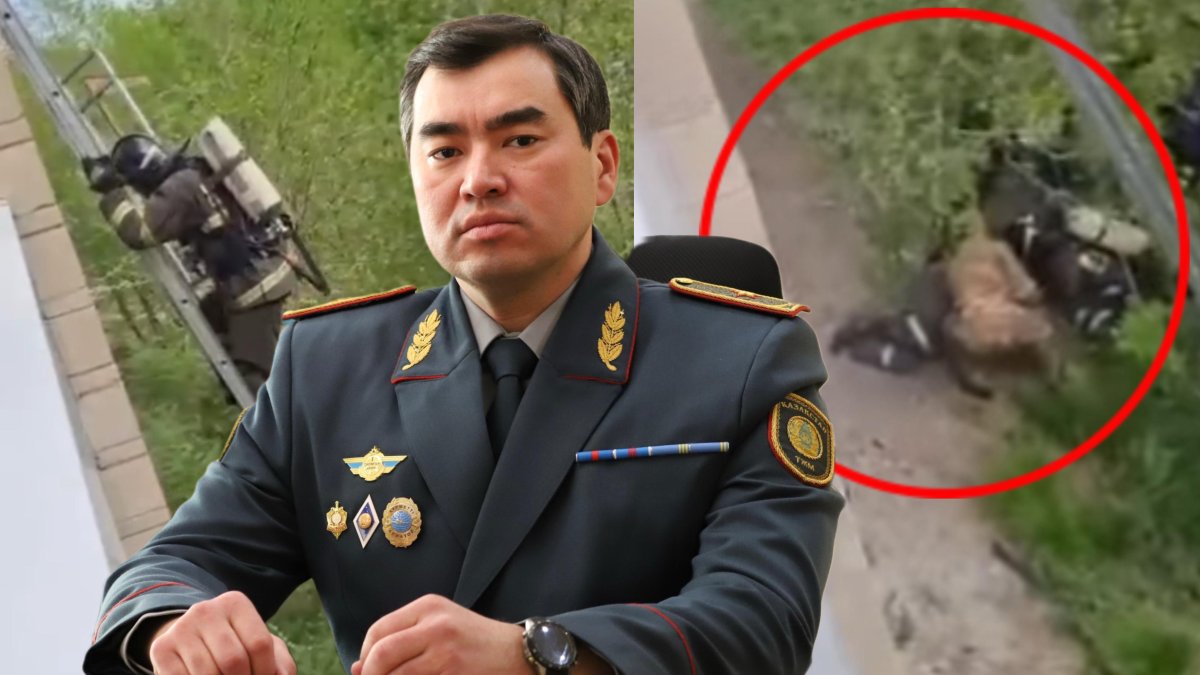 "Техника қайда, министр мырза?!": Талдықорғанда өртсөндіруші үшінші қабаттан құлап кетті