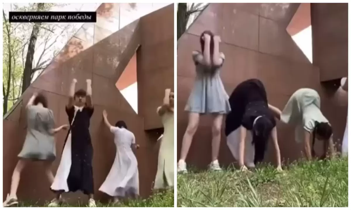 Павлодарда ескерткішті қорлап, тоңқайып билеген қыздар жазаланды