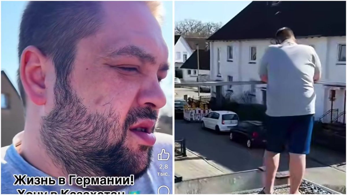«Қазақстанға кеткім келеді»: желіде Германияға көшіп кеткен азаматтың видеосы көпті тебірентті