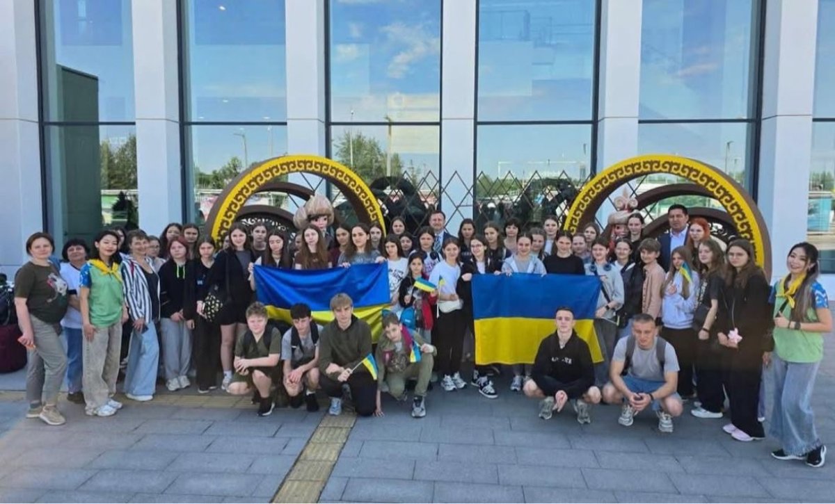 Украинаның балалары Бурабайға демалуға келді
