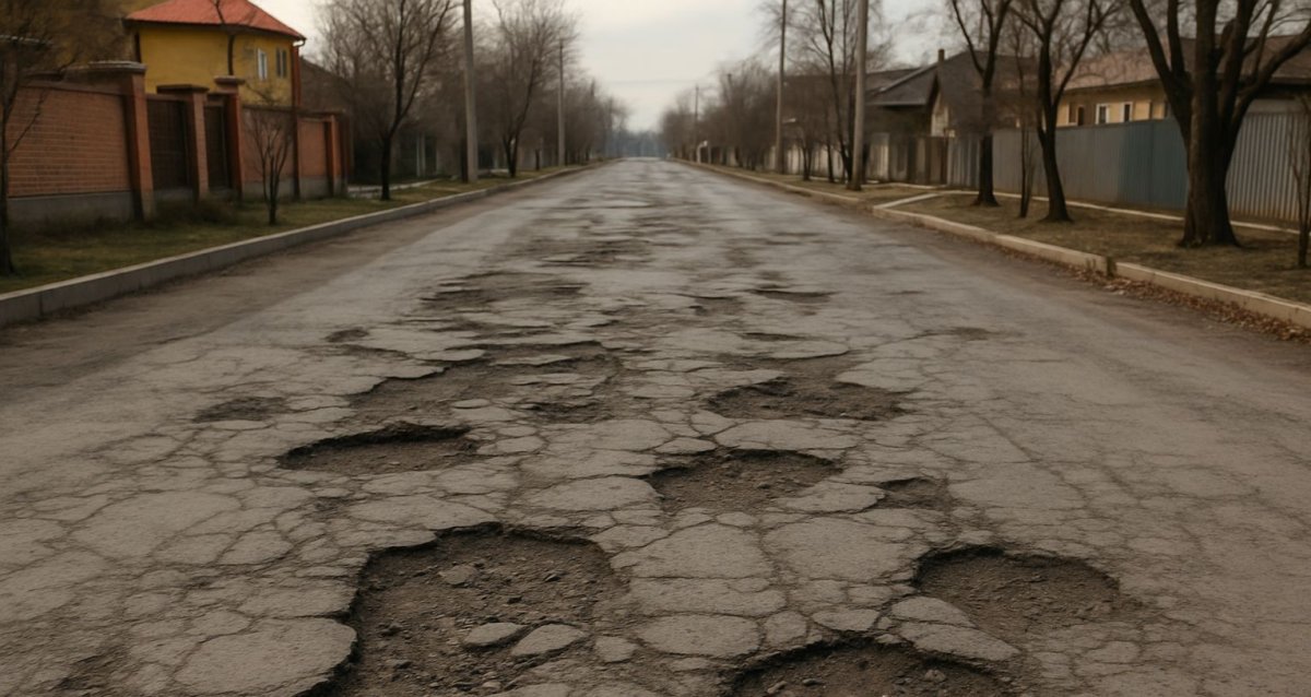 Тараздағы сапасыз жолдар үшін жауапты мекемеге 6,2 млн теңге айыппұл салынды