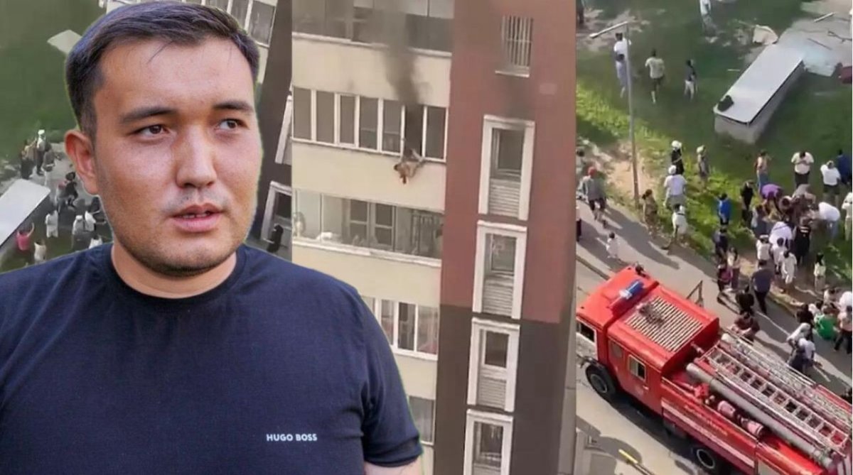 Ақкенттегі өрт кезінде 16 адамды құтқарған жігіт тағы бір адамды аман алып қалған