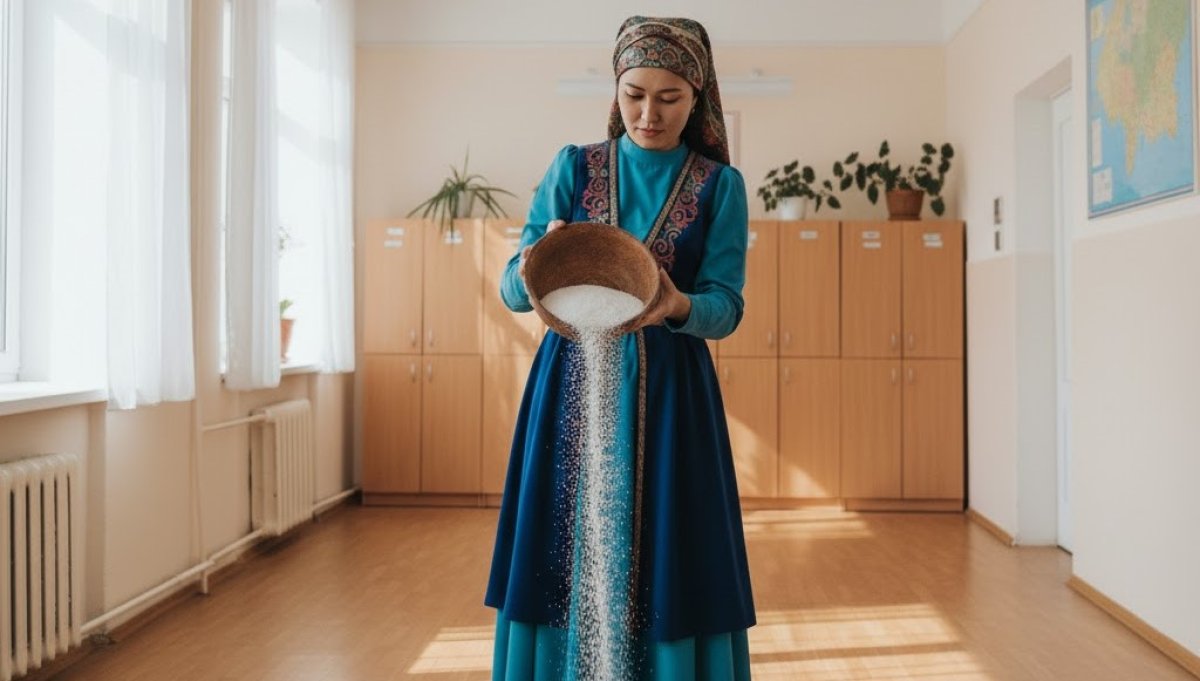 Мектепте тұз сепкен жамбылдық әйел жазаланды