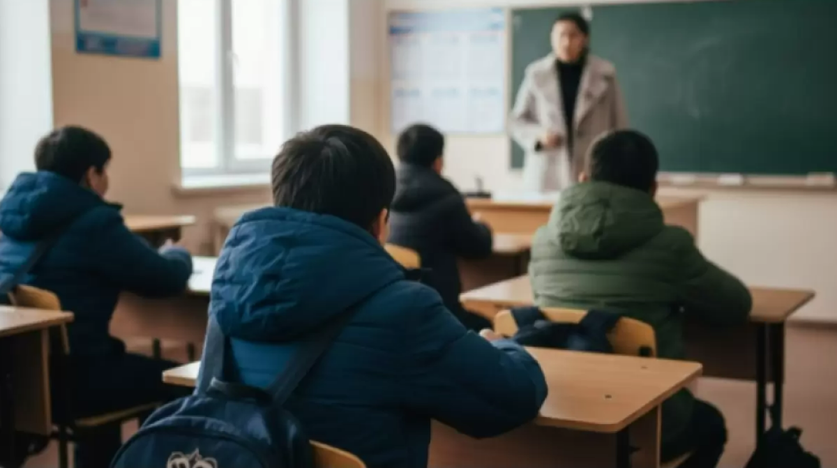 Ақтөбе облысындағы мектепте әлі жылу берілмеген: балалар сабақта күртешемен отырады