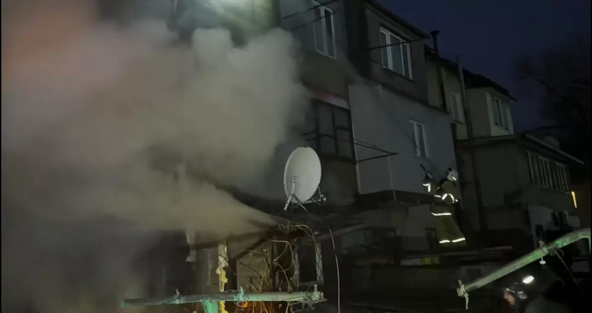 Алматы облысында өрт болып, 18 отбасы далада қалды