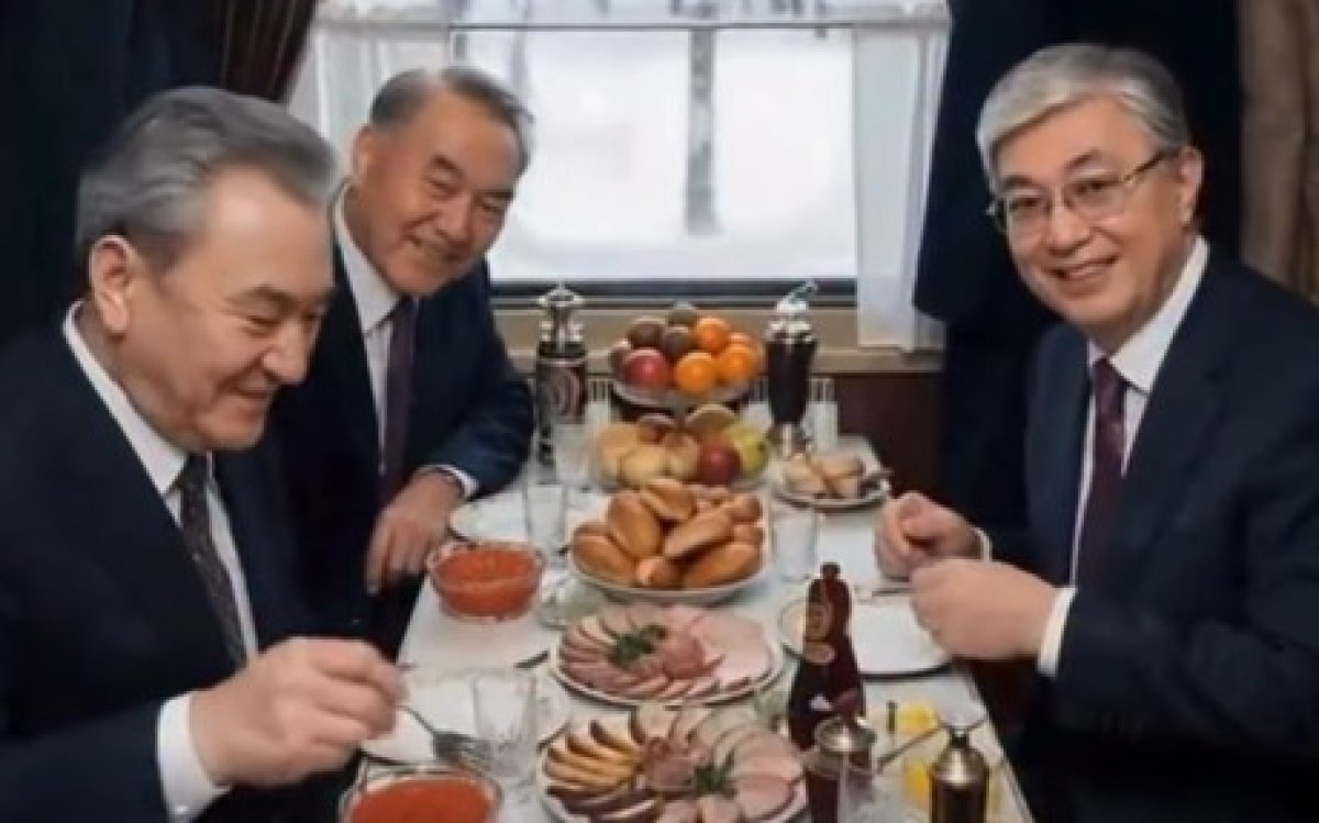 Назарбаев, Тоқаев, Қонаевтың бірге отырған видеосы тарады