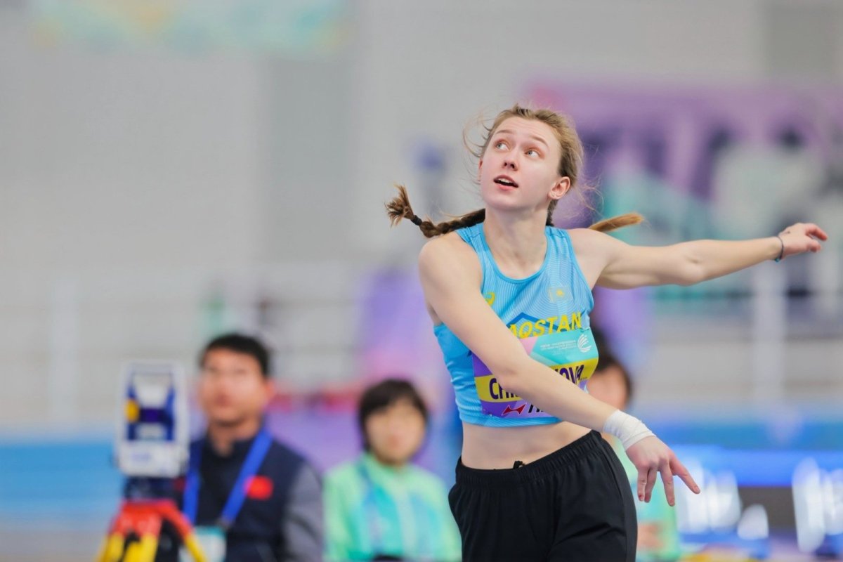 Жеңіл атлет Алина Чистякова Азия чемпионатында алтын медаль жеңіп алды