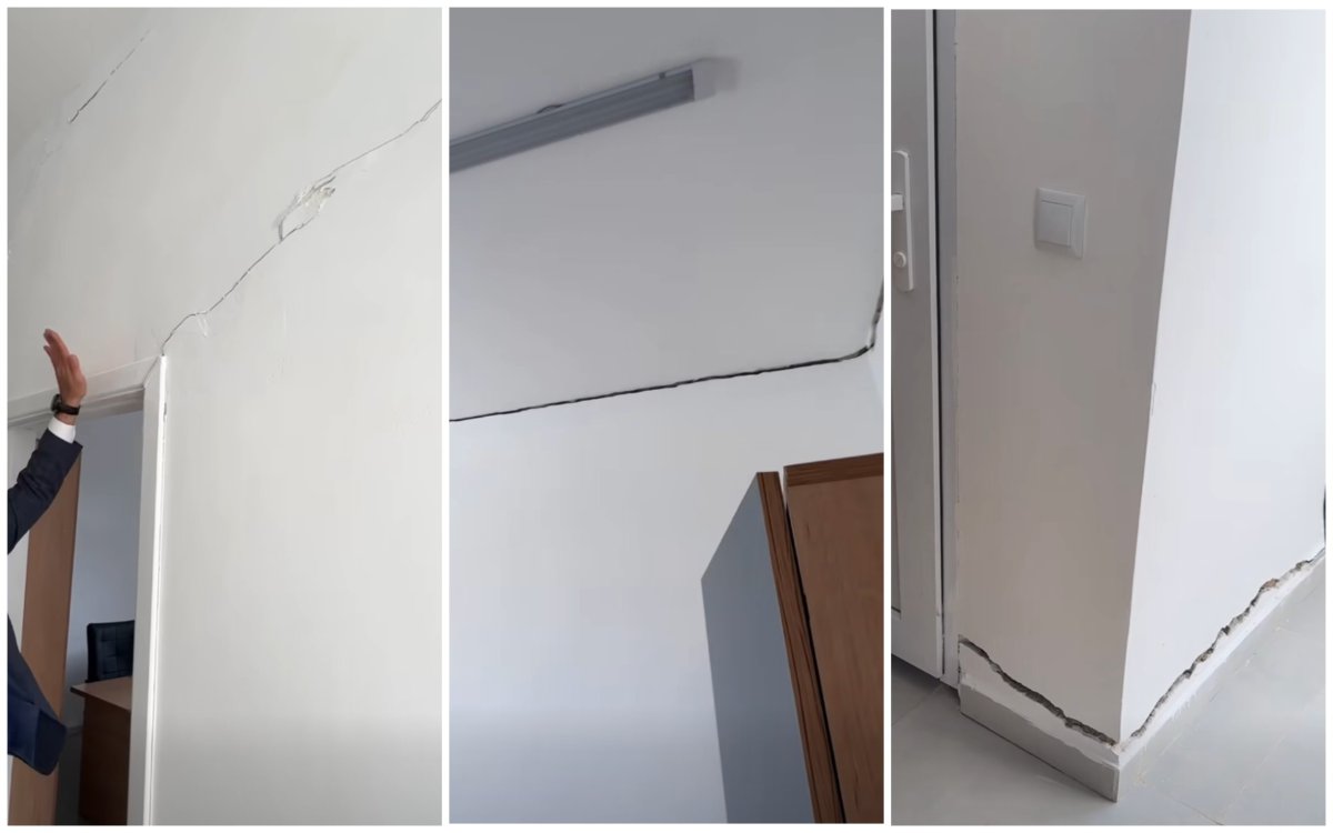 Түркістан облысында бір жыл бұрын салынған әкімдік ғимараты қирап жатыр