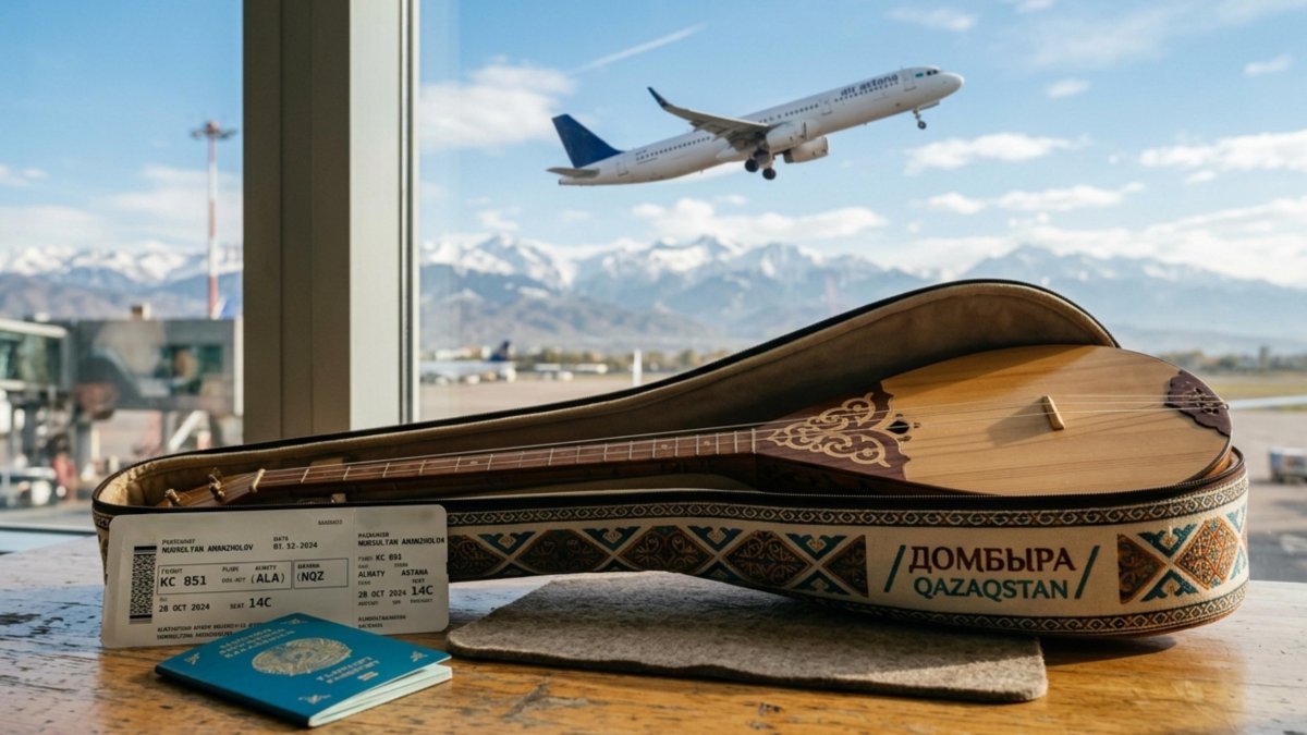 Ұшақта домбыраны қол жүгіне қосып алуға рұқсат берілуі мүмкін