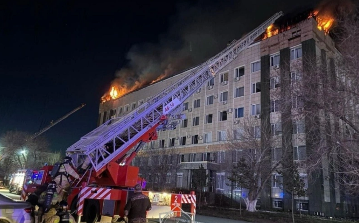 Ақтөбедегі әкімдік ғимараты неге өртенгені айтылды