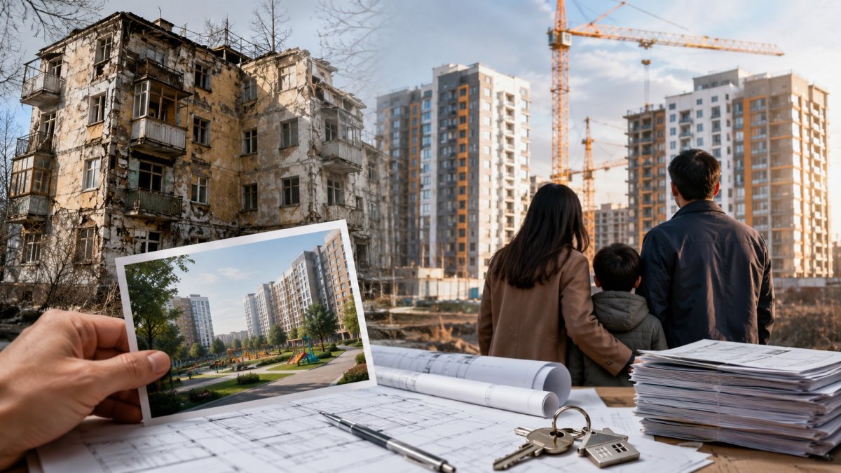 Реновация: Алматыда ескі үйлерді қалай жаңасына ауыстыруға болады