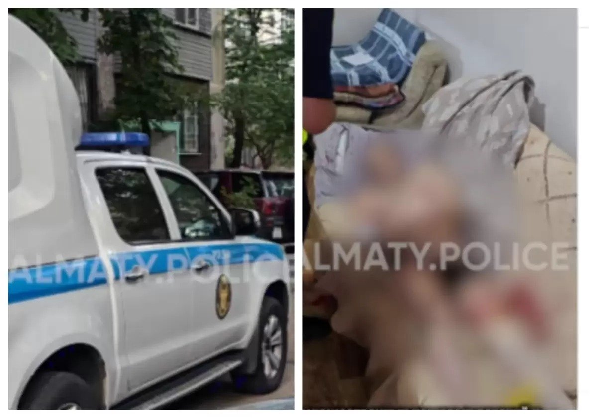 Алматыда өгей әкесін өлтірген ер адам ұсталды: оқиға орнынан кадрлар тарады