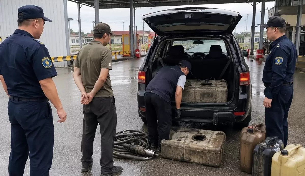 Қытай азаматтары Қазақстаннан екі тоннадан астам дизель отынын жасырын алып өтпек болған