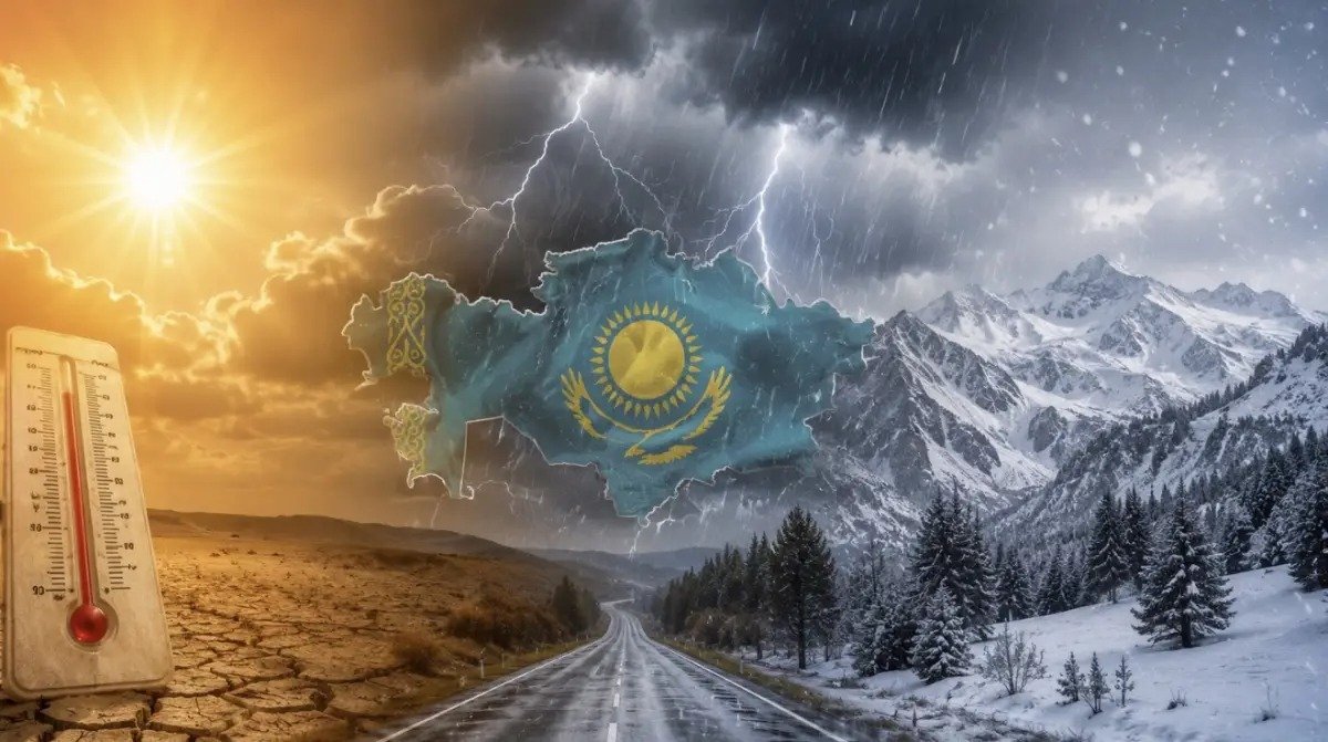 Жаздың соңғы күндері қар жауады: қай өңірлерде күн күрт суытады