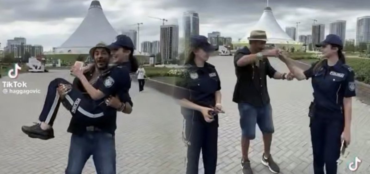 «Мұндай әрекетке жол жоқ»: блогермен видео түсірген полицейлер жұмыстан кетті