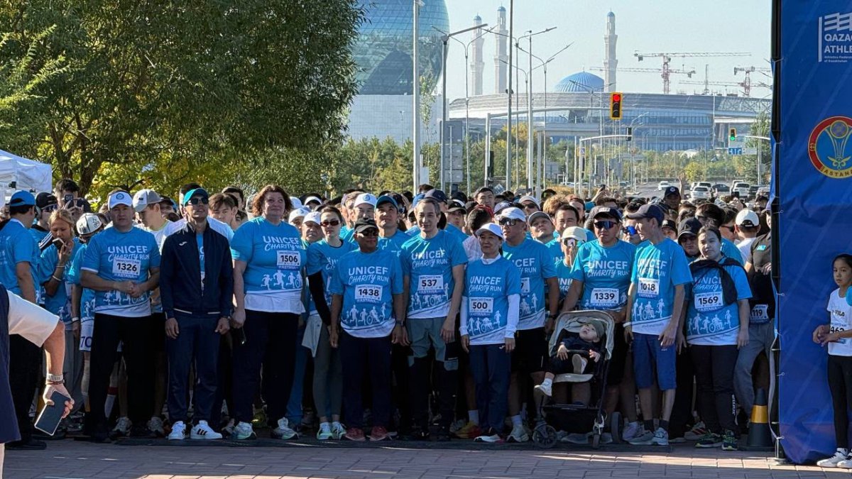 Қайырымдылық пен спорттың ұштасуы: UNICEF Charity Run 2 мың адамның басын қосты