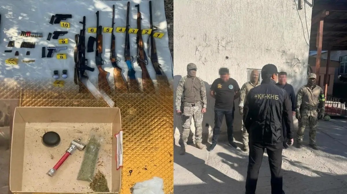 Қару-жарақ пен гранаталар: ҰҚК 10 өңірде ҰҚТ-ға қарсы операция жүргізді