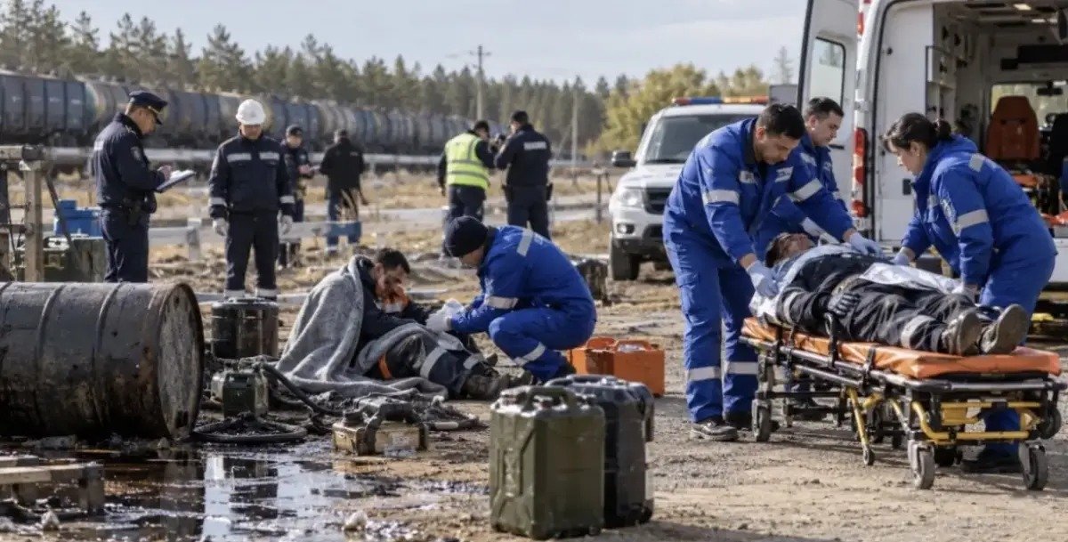 Ақтөбе облысында өрттен ауыр күйік алған жұмысшы қайтыс болды