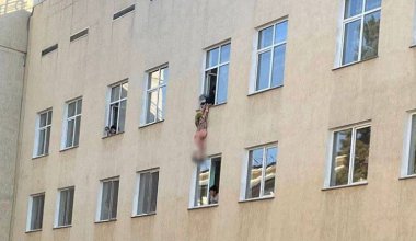 Қаскелеңде үш баласы бар жүкті әйел терезеден секірмек болды