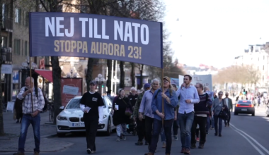 Швецияда НАТО-ға мүшелікке қарсы үлкен наразылық өтті