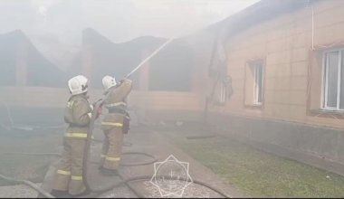 Түркістан облысында балабақшадан шыққан өрт сөндірілді