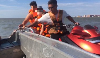 Ақмола облысында су ортасында қалған 4 адам құтқарылды
