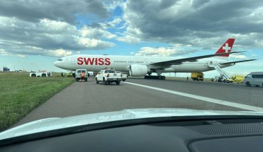 Жолаушы инсульт алған: Swissair ұшағы Астана әуежайына шұғыл қонды