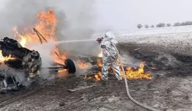 Ақтөбе облысында Қорғаныс министрлігінің МИ-8 тікұшағы құлап, бір адам қаза тапты