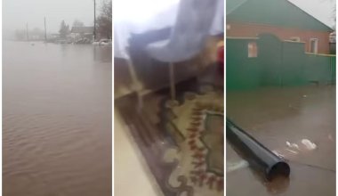 Ақмола облысының Макинск қаласындағы үйлерді су басты
