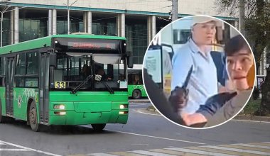 Алматыда автобус жолаушысы төбелес кезінде ер адамды пышақтап кете жаздады