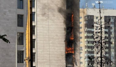 Астанада салынып жатқан элиталы тұрғын үй кешенінен өрт шықты