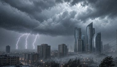 14 қыркүйекте Қазақстанда қатты жел соғып, найзағай ойнап, тұман түседі
