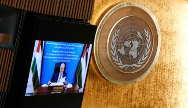 Палестина президенті АҚШ виза бермеген соң БҰҰ мінберінде тағы да онлайн үн қатты