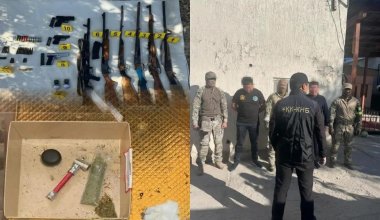Қару-жарақ пен гранаталар: ҰҚК 10 өңірде ҰҚТ-ға қарсы операция жүргізді