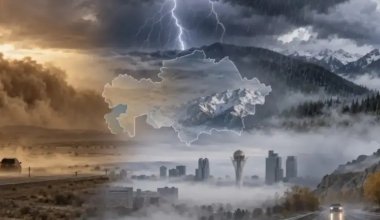 Қазақстанда найзағай ойнап, жел күшейеді