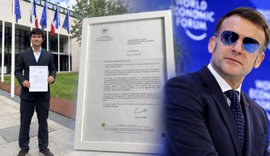 Мұхтар Тайжанның ұлы Макрон әкімшілігінен хат алды