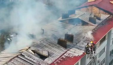 Қонаевта үйдің шатыры өртенді: 120 адам эвакуацияланды